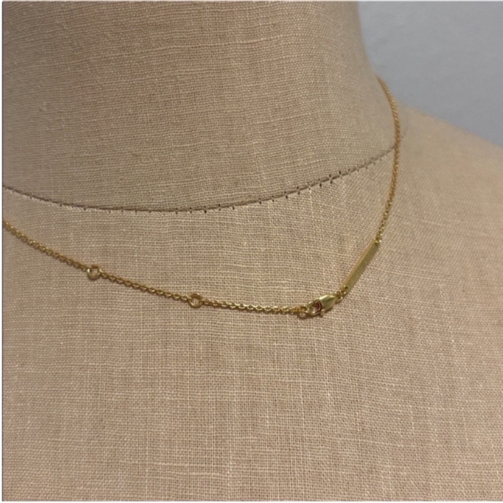 ✨SOLD✨ Kendra Scott Davie Necklace Rock Crystal 18K Gold Vermeil - Picture 5 of 11